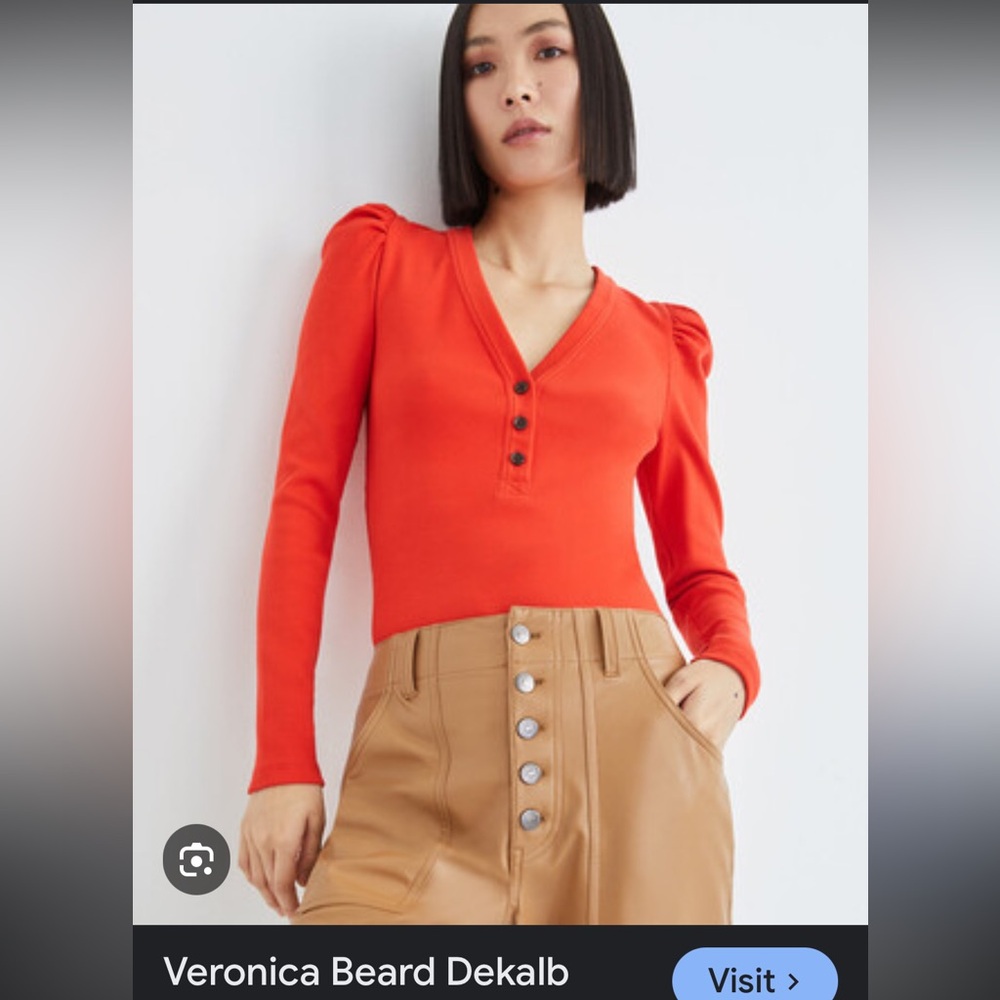 Veronica Beard Long Puff Sleeve